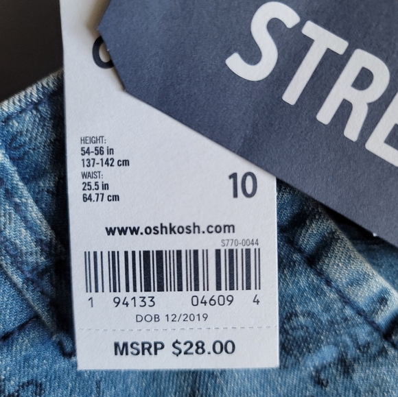 OSHKOSH B'GOSH Boys Denim Shorts, Size 10 - Picture 7 of 9